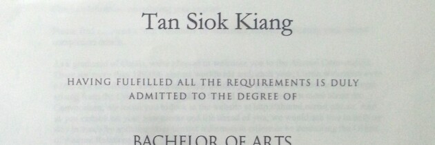 Bachelor of Arts – Curtin University of Technology